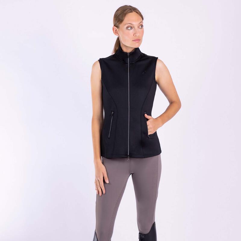 Gilet da equitazione con chiusura con cerniera Euro-Star Tech Emma Slvls