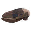 Tweed baret met patchwork patroon Horka