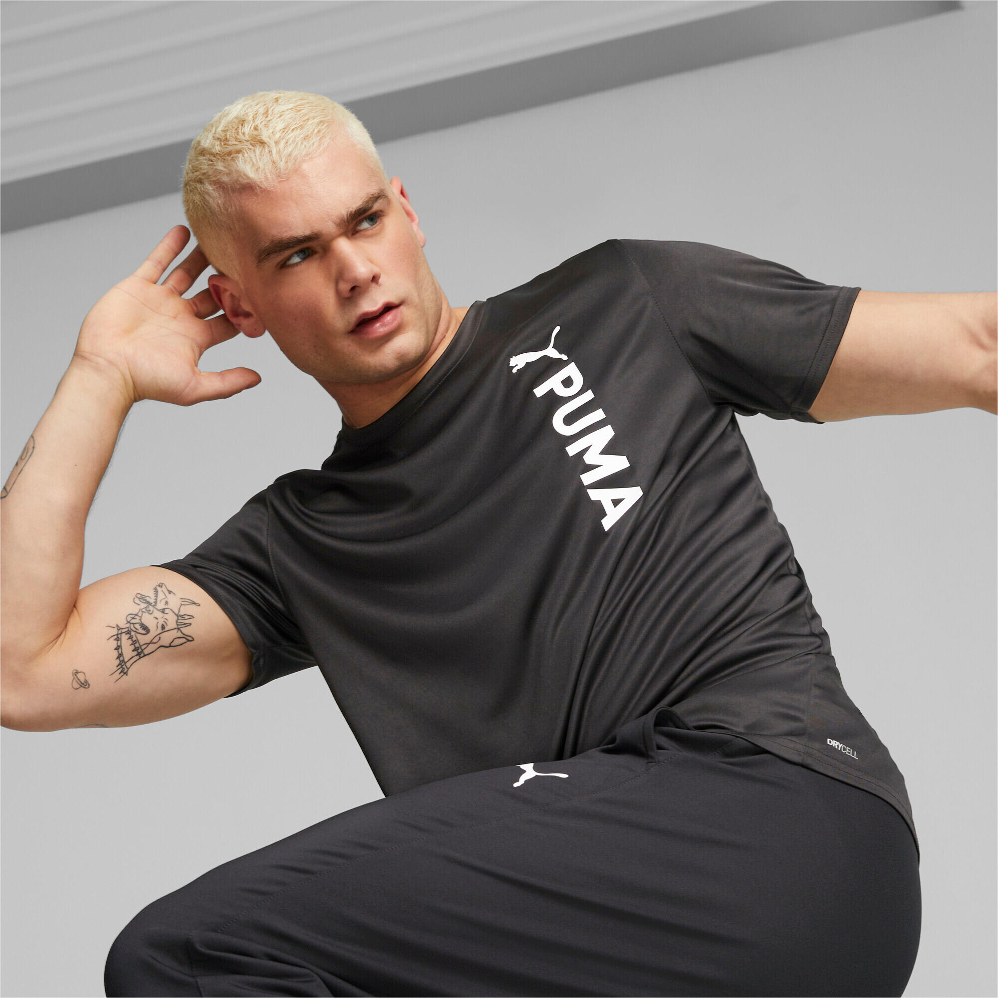 Puma Herren T-Shirt Fit Poly Logo Tee 523843 3/9