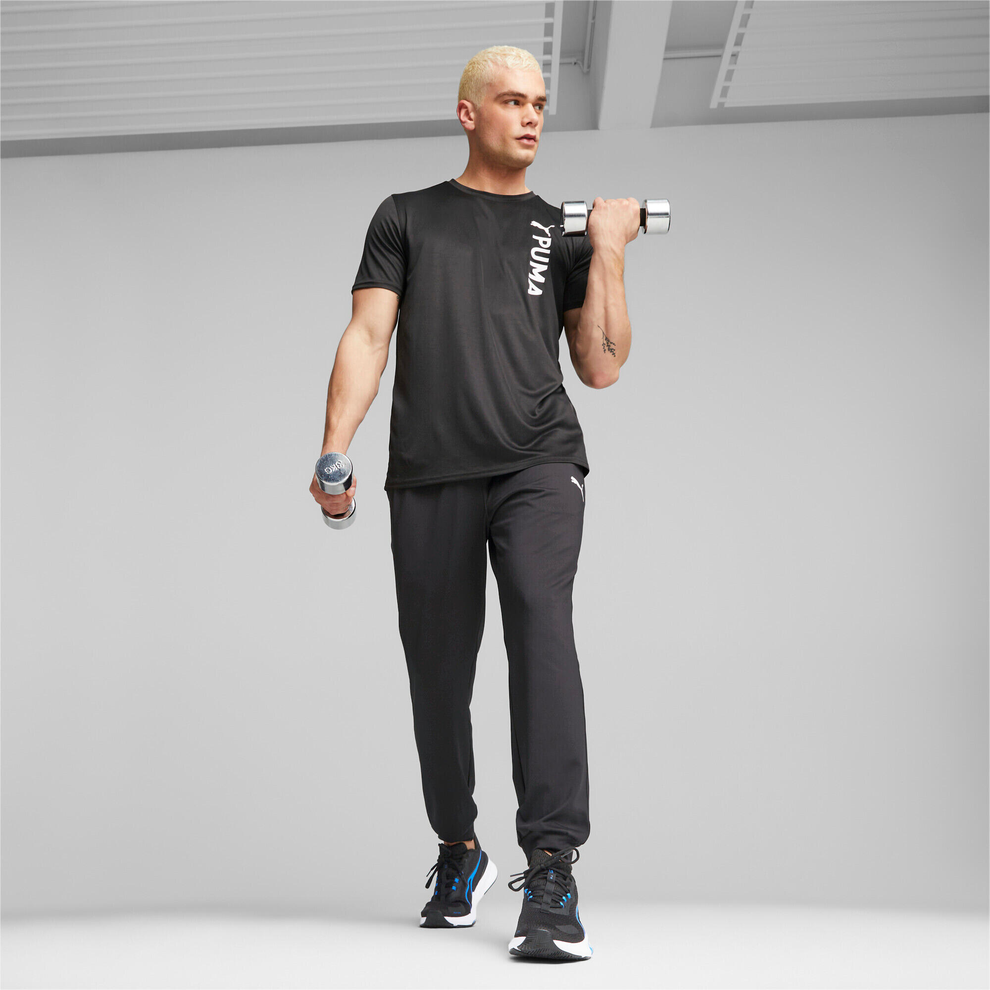 Puma Herren T-Shirt Fit Poly Logo Tee 523843 4/9
