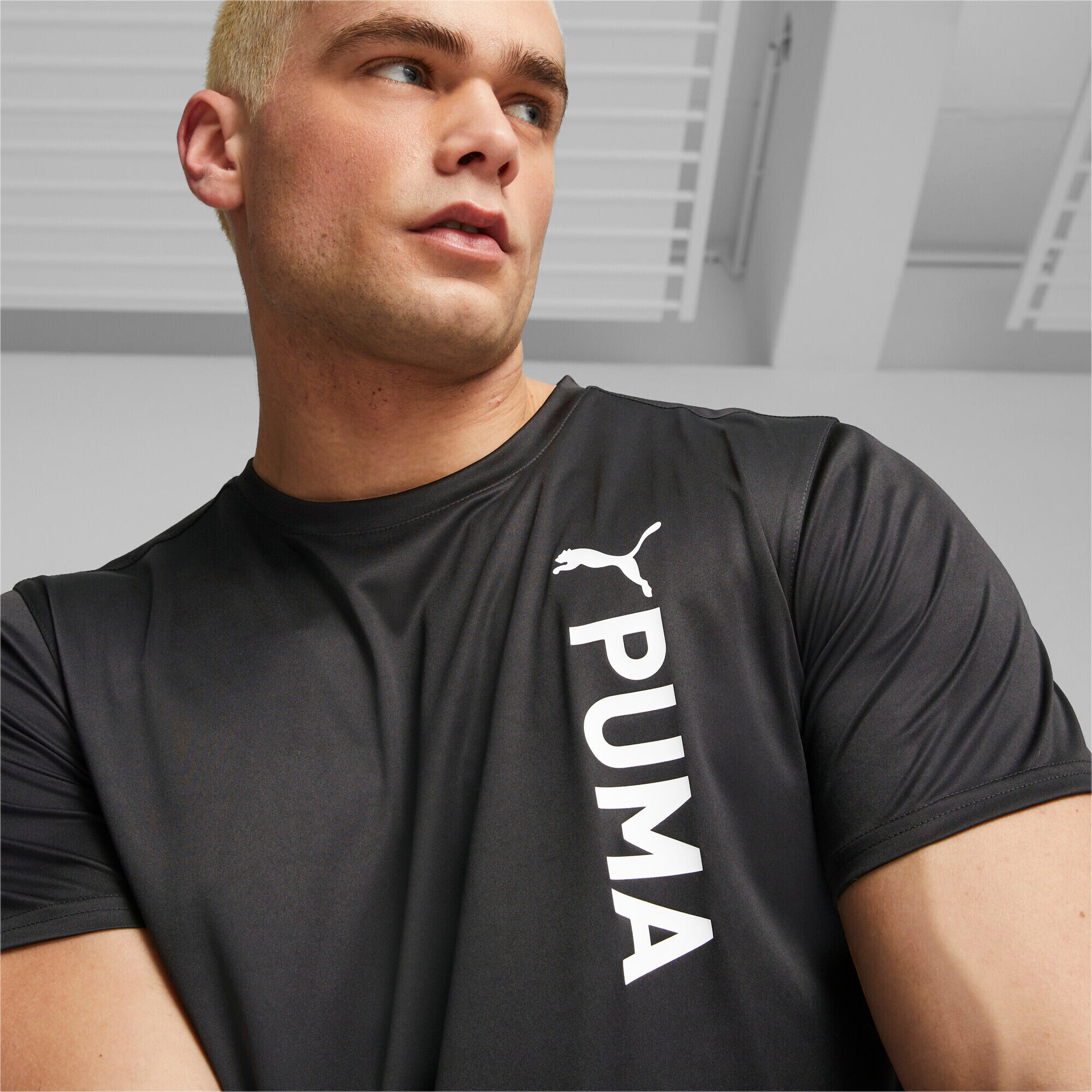 Puma Herren T-Shirt Fit Poly Logo Tee 523843 6/9