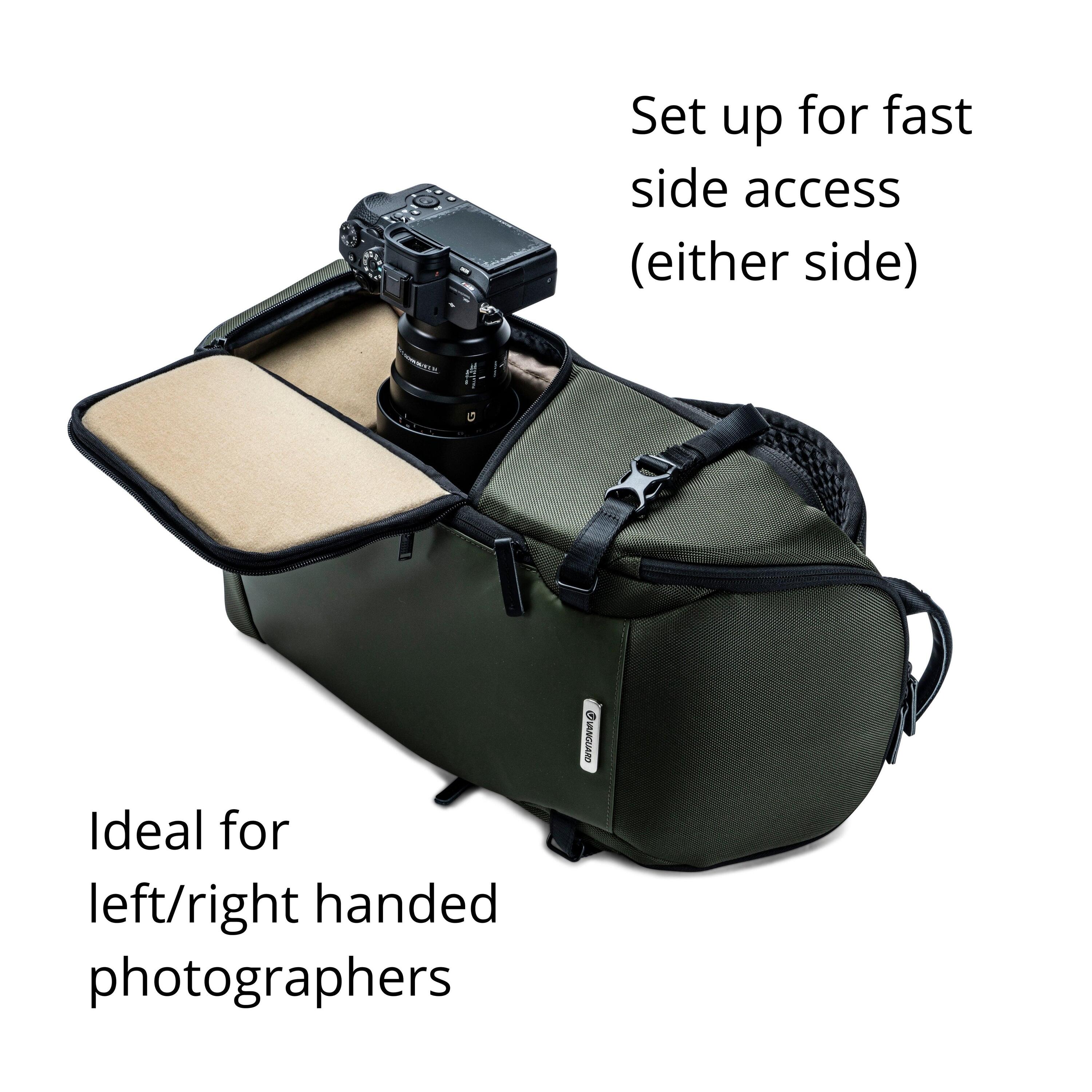 VEO Select 46BR GR - Slim Camera Backpack - Green 3/7