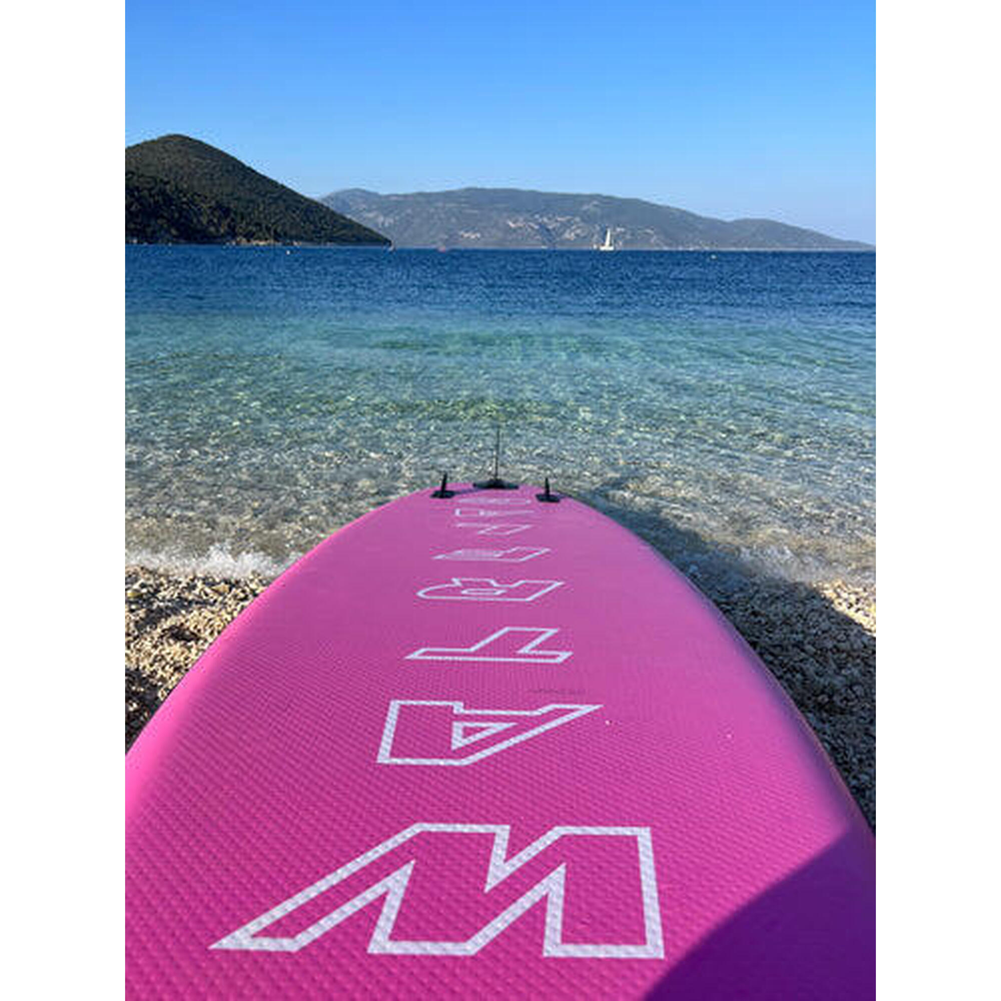 Aufblasbares SUP Board Glide-Pink 10'6", Premium Qualität, 320 cm, SET
