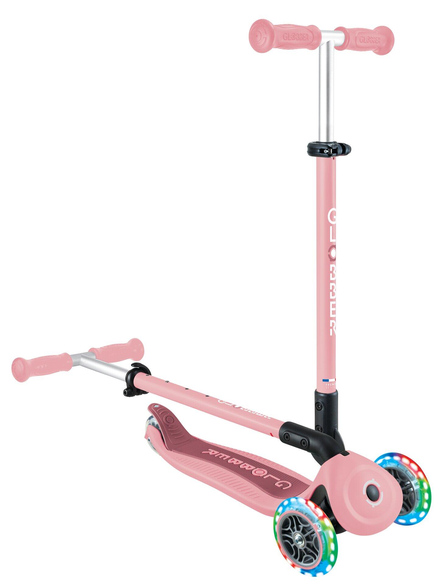 Globber Go up Active Lights in Pastel Roze 6/14