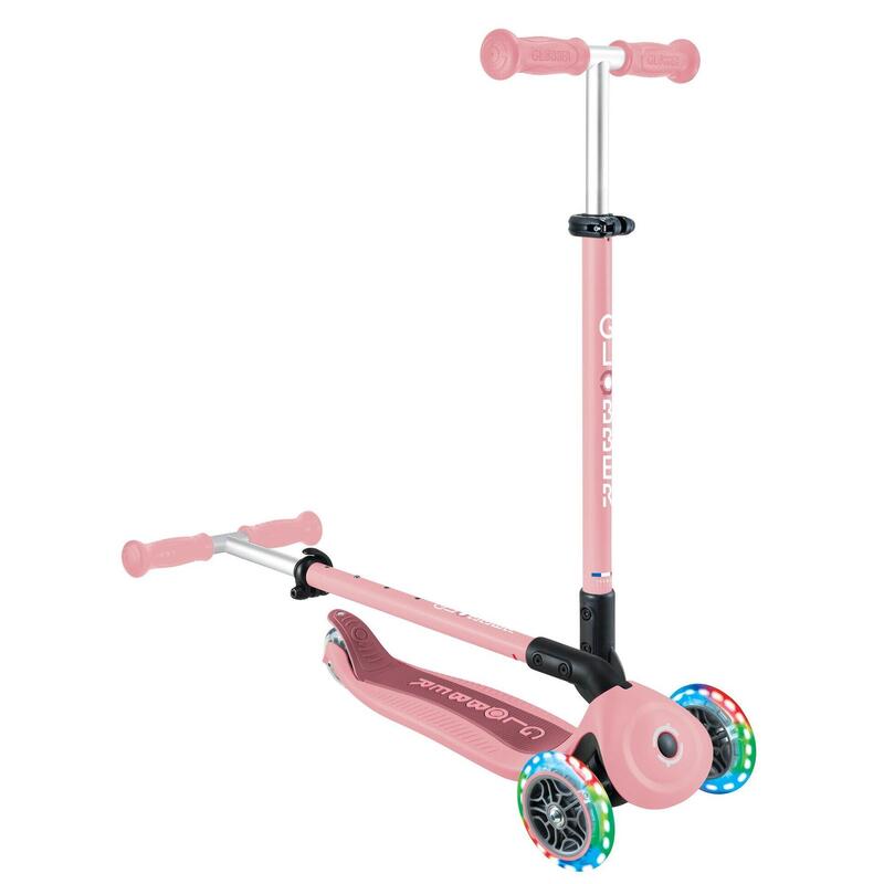 GLOBBER GO-UP ACTIVE LIGHTS pastellrosa-rosa, mit Leuchtrollen