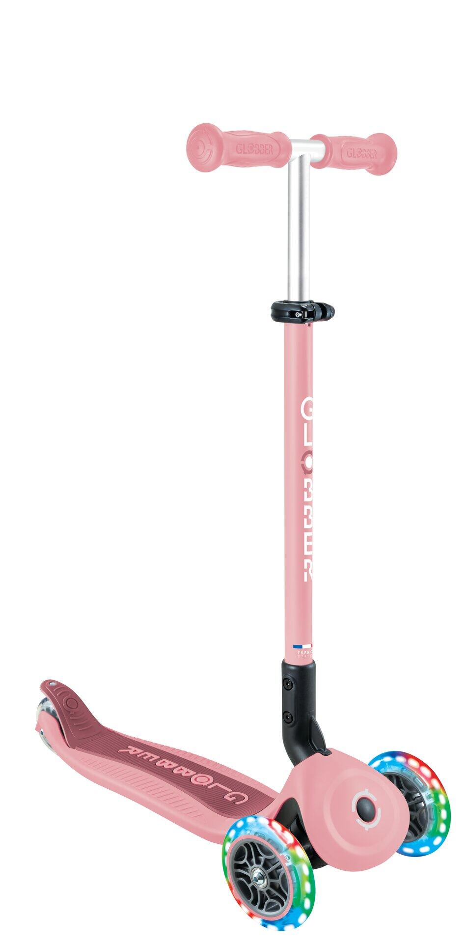 Globber Go up Active Lights in Pastel Roze 10/14