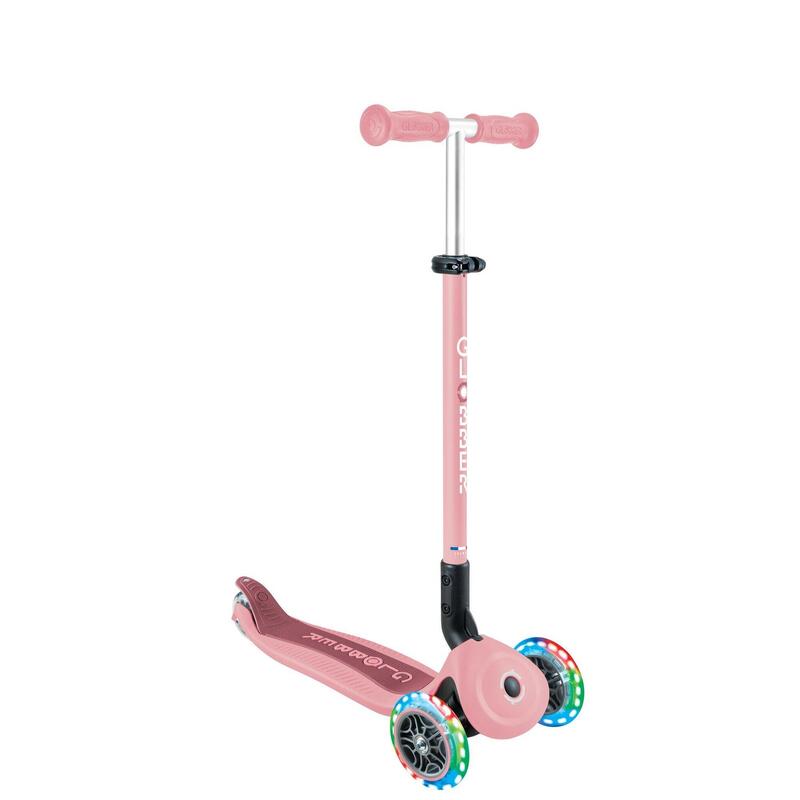 GLOBBER GO-UP ACTIVE LIGHTS pastellrosa-rosa, mit Leuchtrollen