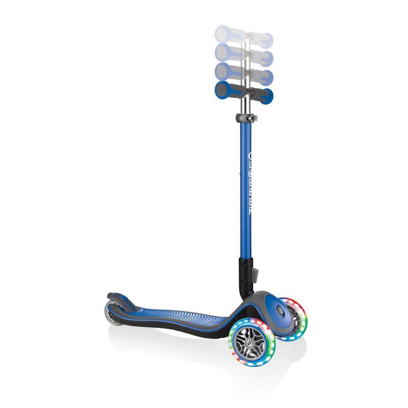 GLOBBER ELITE DELUXE LIGHTS dunkelblau, mit Leuchtrollen