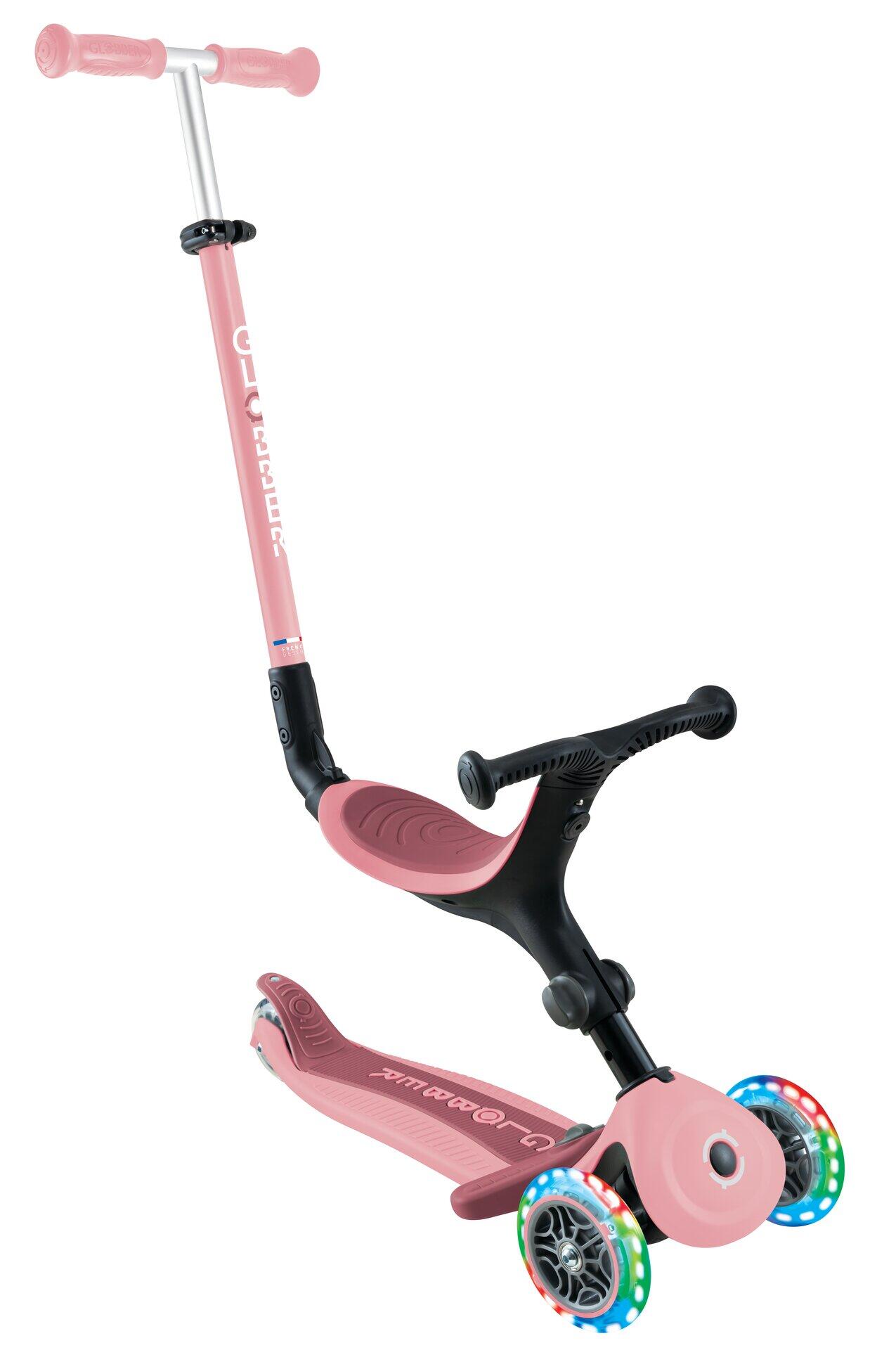 Globber Go up Active Lights in Pastel Roze 8/14
