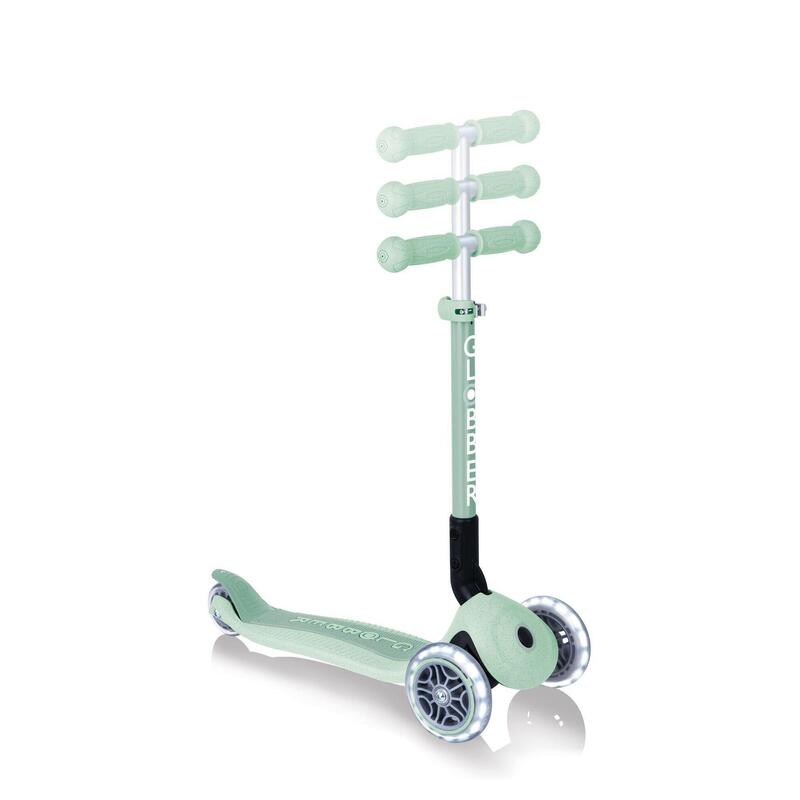 Trottinette 3 roues JUNIOR FOLDABLE LIGHTS ECOLOGIC Vert Pistache