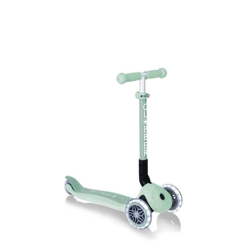 Trottinette 3 roues JUNIOR FOLDABLE LIGHTS ECOLOGIC Vert Pistache