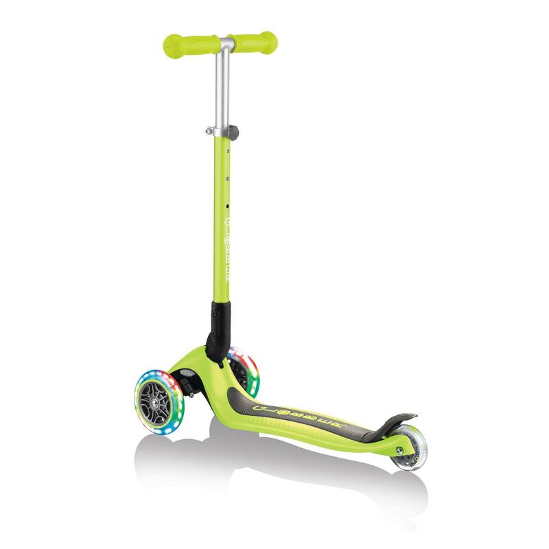 GLOBBER PRIMO FOLDABLE LIGHTS lime grün, mit Leuchtrollen