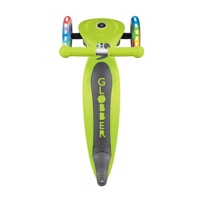 GLOBBER PRIMO FOLDABLE LIGHTS lime grün, mit Leuchtrollen