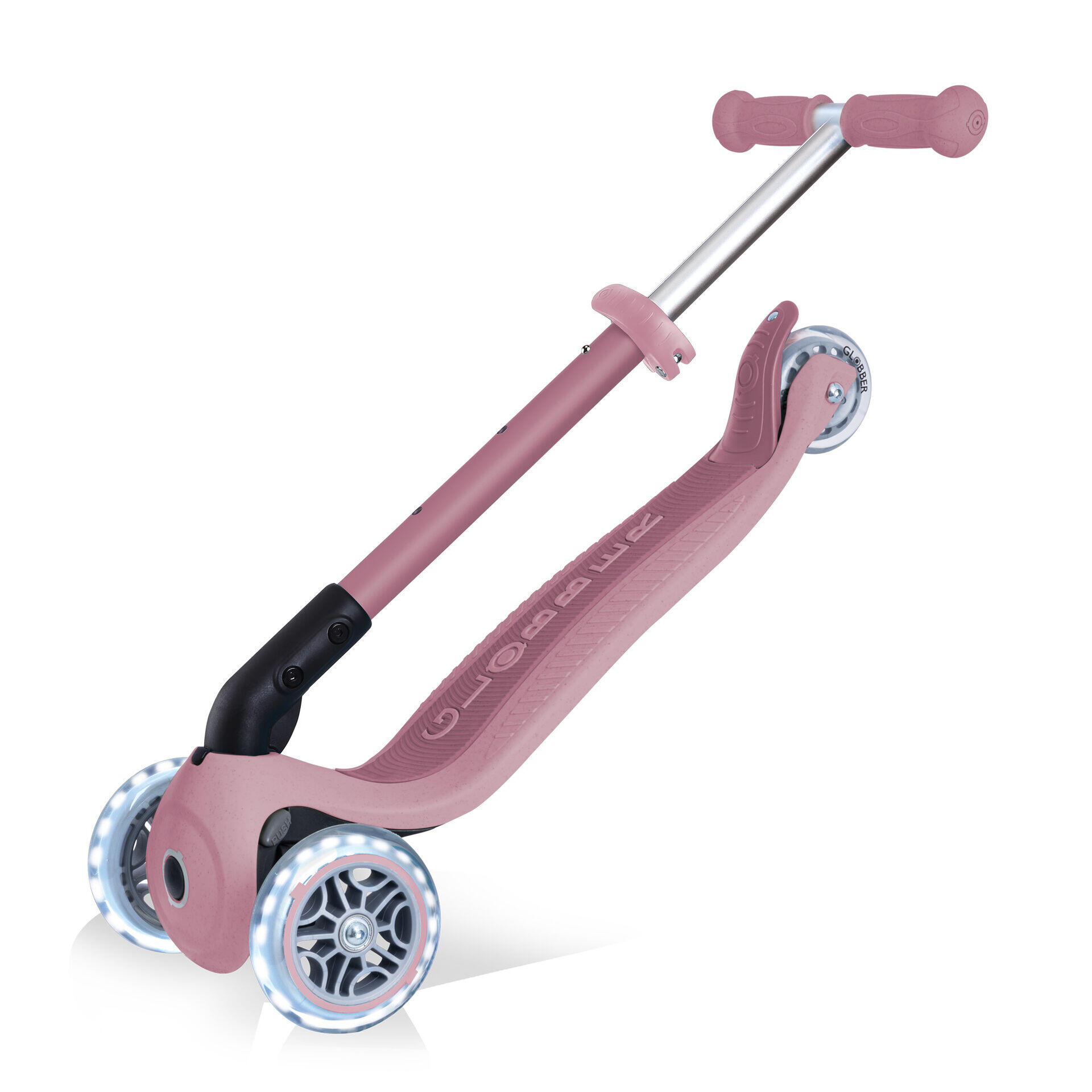 Patinete de 3 ruedas JUNIOR FOLDABLE LIGHTS ECOLOGIC - Rosa baya 11/15