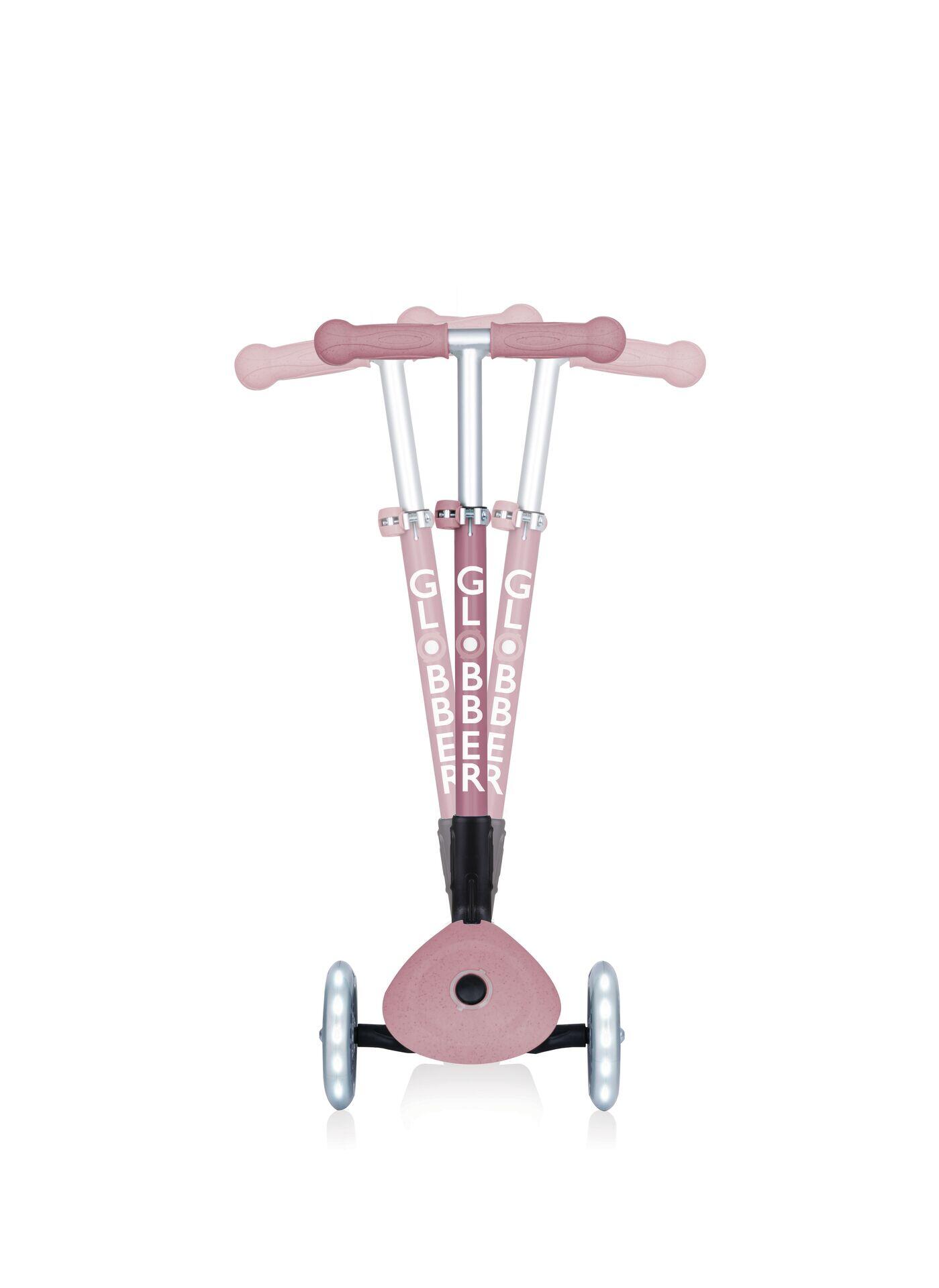 Patinete de 3 ruedas JUNIOR FOLDABLE LIGHTS ECOLOGIC - Rosa baya 12/15