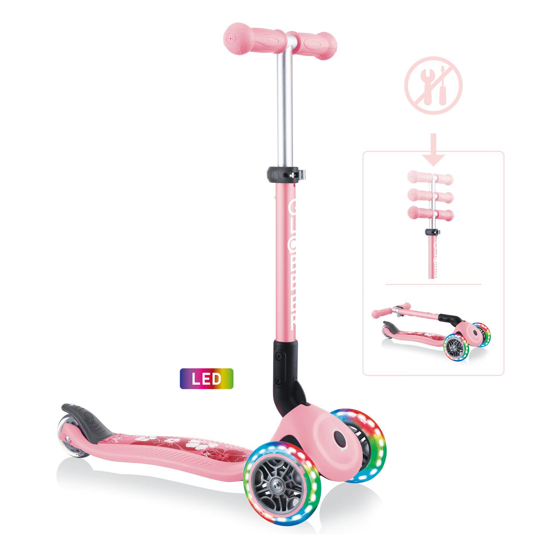 GLOBBER Scooter Mini Scooter  Junior Foldable Fantasy Light  Pastel pink
