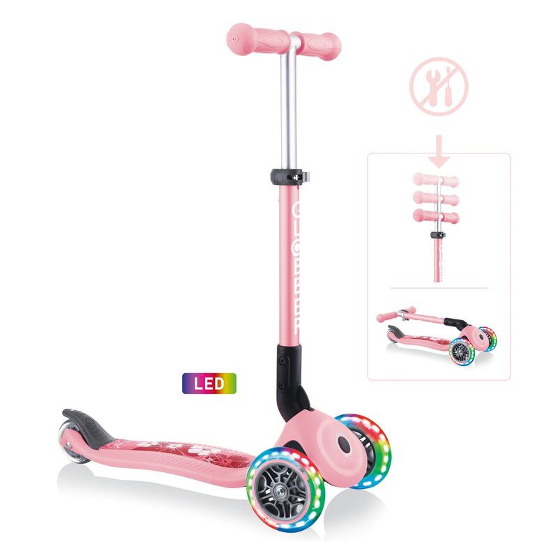 Scooter Mini Scooter  Junior Foldable Fantasy Light  Pastel pink