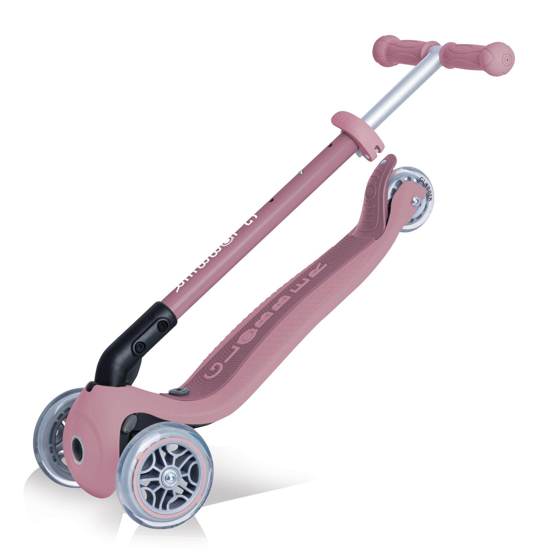 Monopattino per bambini PRIMO FOLDABLE LIGHTS ECO berry 11/14