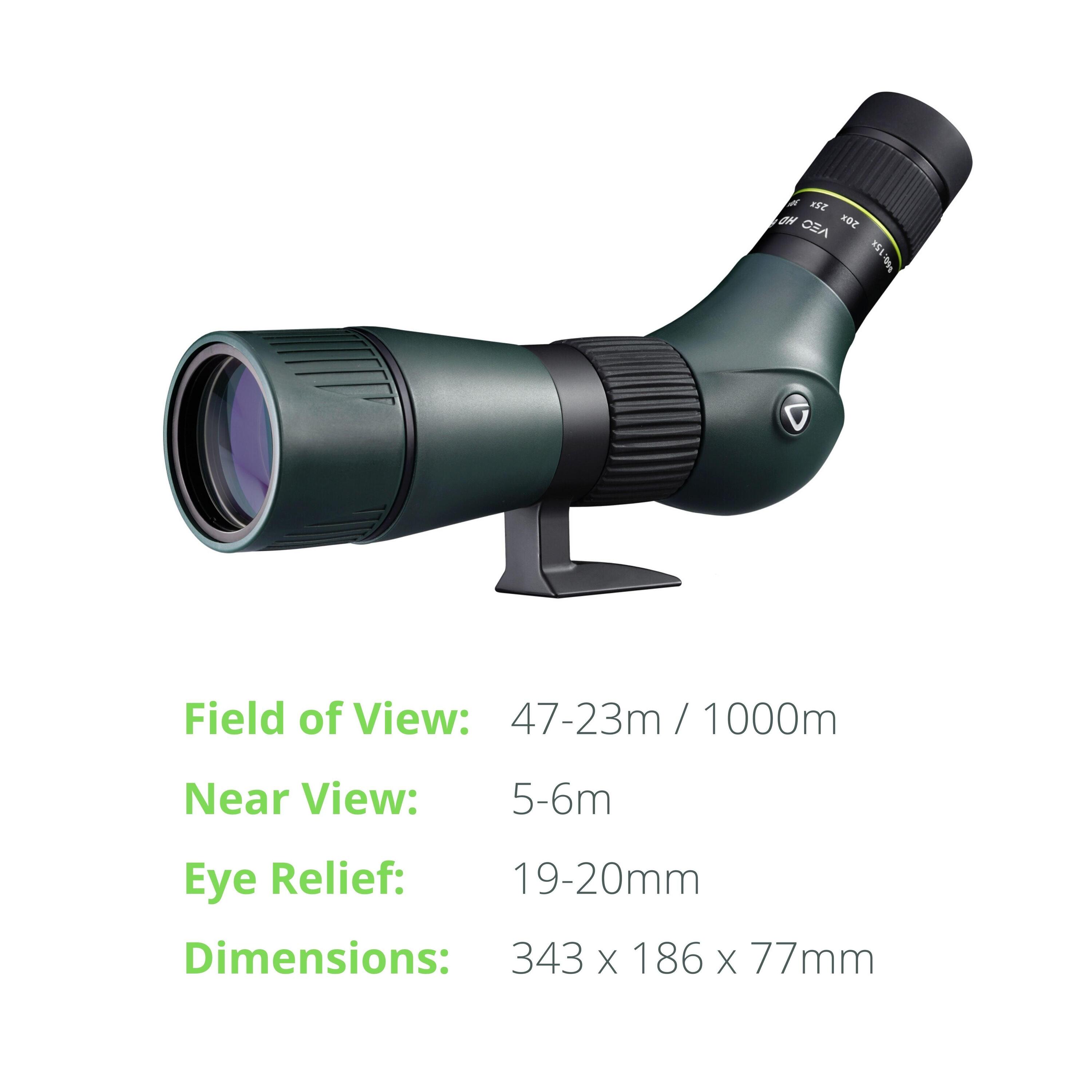 VEO HD 60A Lightweight Spotting Scope - 15-45x Zoom 3/5