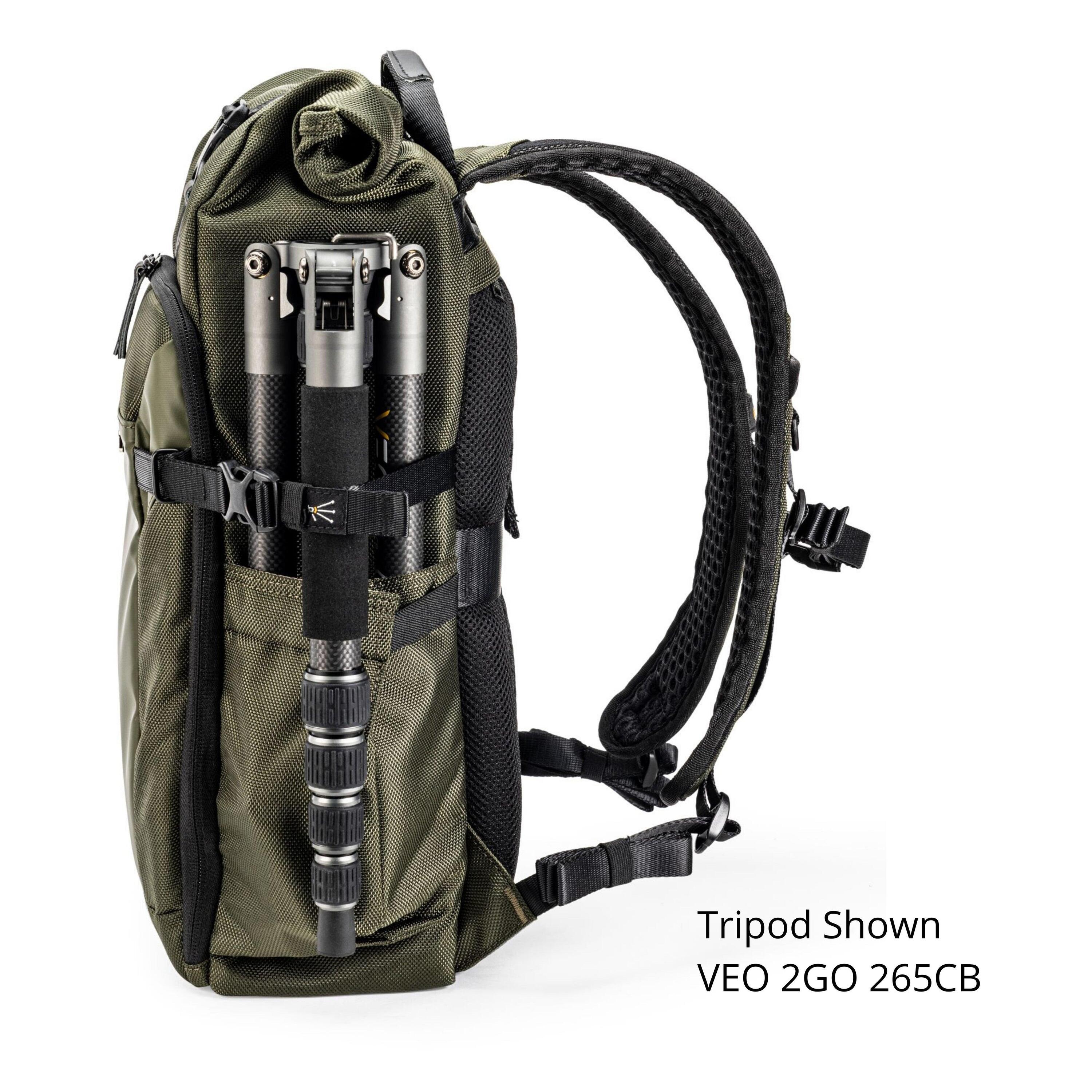 VEO Select 43RB GR - Roll-Top Camera Backpack - Green 5/5