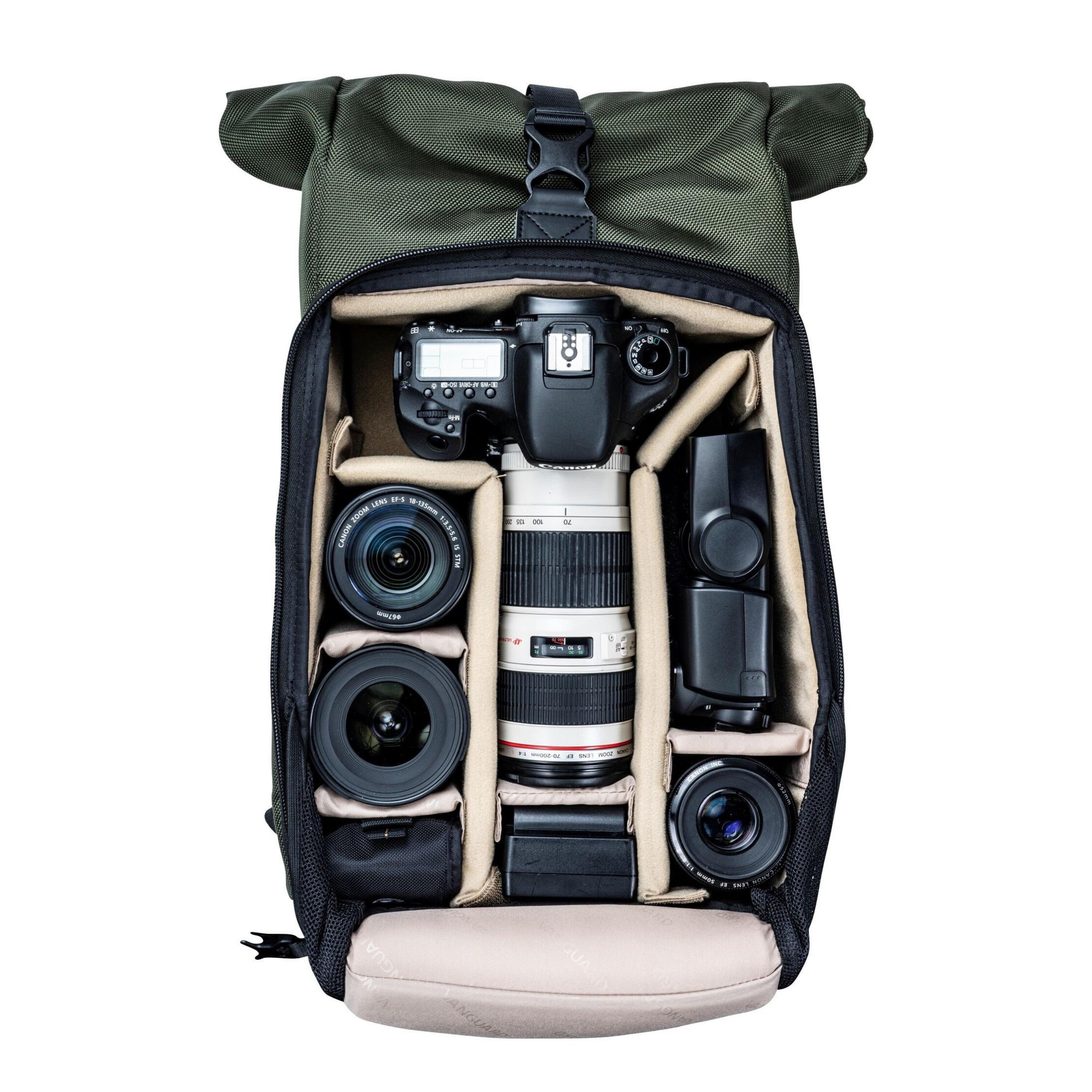 VEO Select 43RB GR - Roll-Top Camera Backpack - Green 2/5