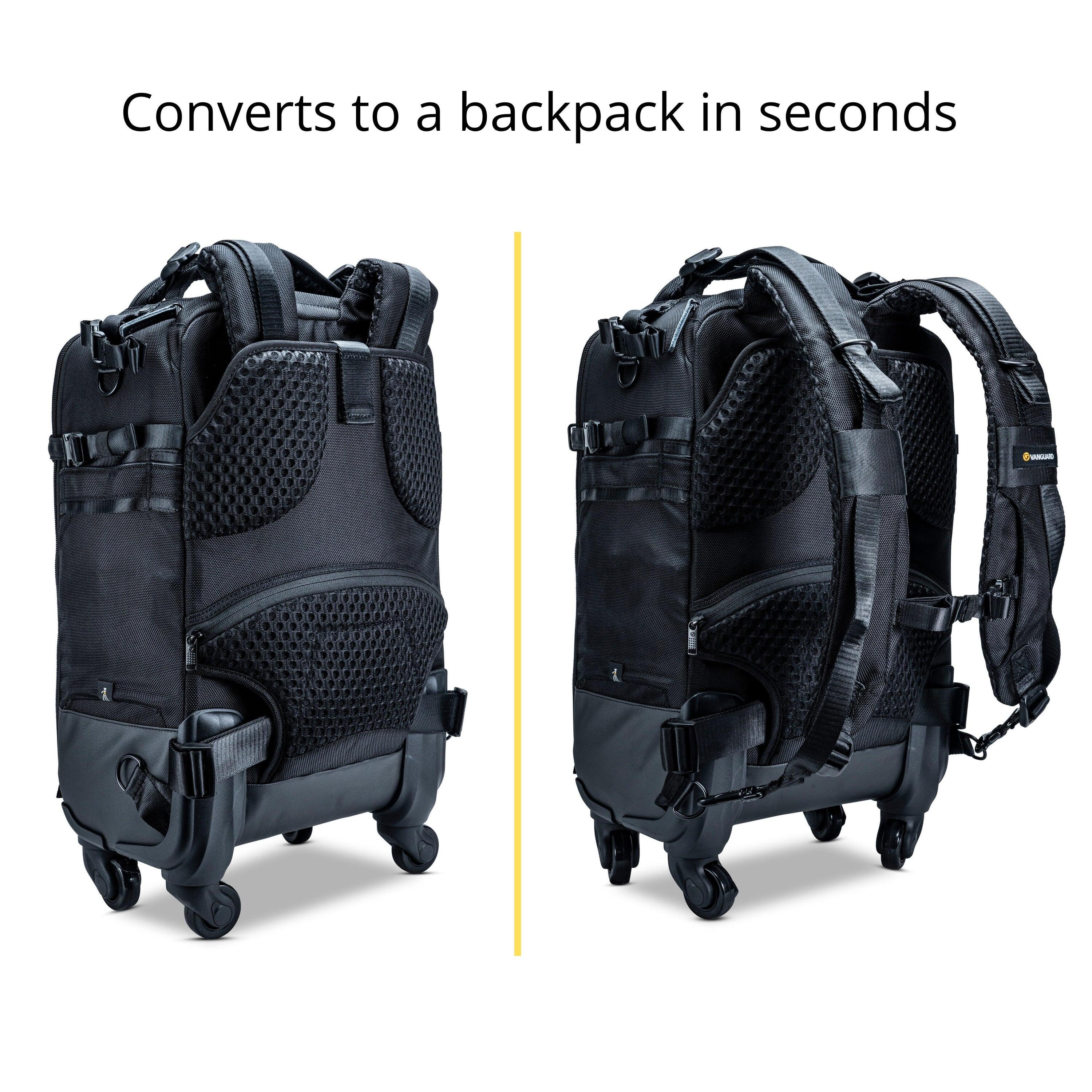VEO Select 55BT BK - 4-wheel Camera Roller Case/Backpack - Black 1/5