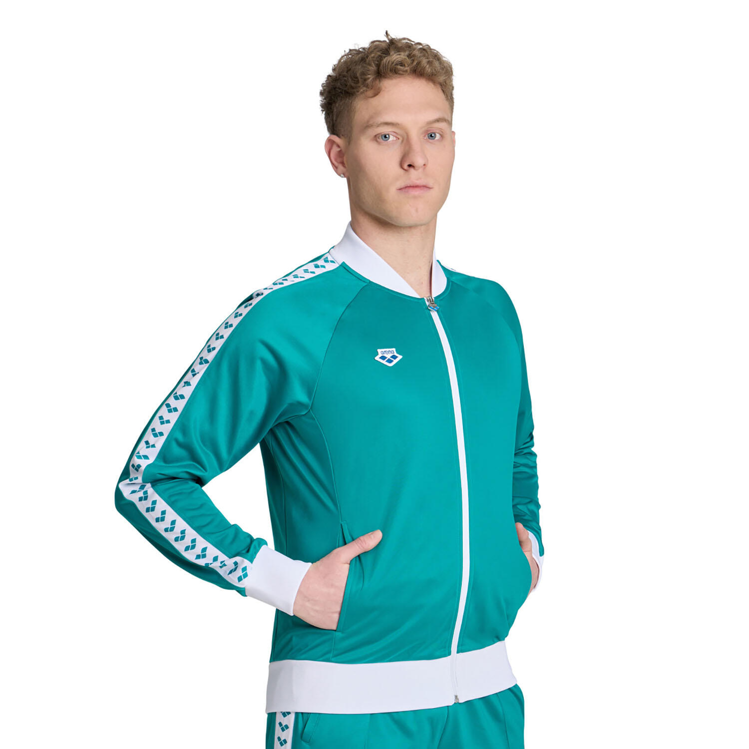 Arena - Veste De Running Et Gym Homme - Relax Iv Team - Veste - Blanc|bleu - 48 Xl - Decathlon