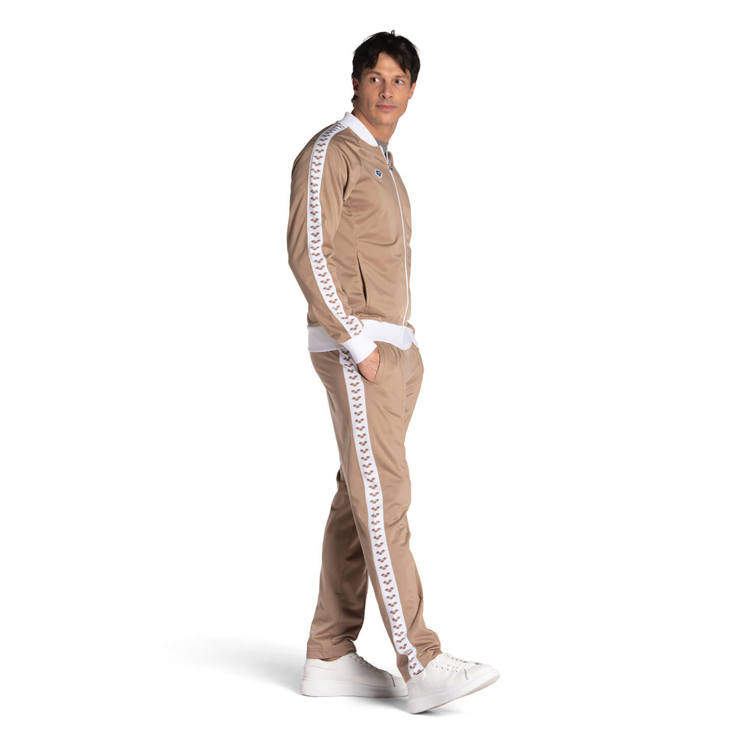Arena - Veste De Running Et Gym Homme - Relax Iv Team - Veste - Beige|blanc - 48 Xl - Decathlon