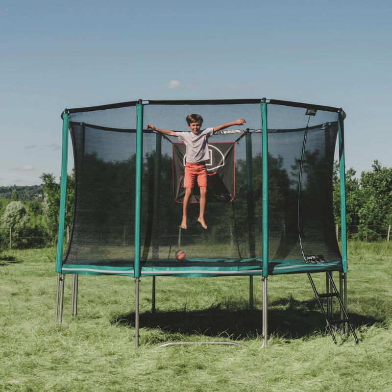 Jump'Up 360cm Ronde Trampoline - Veiligheidsnet, Ladder + Verankeringset