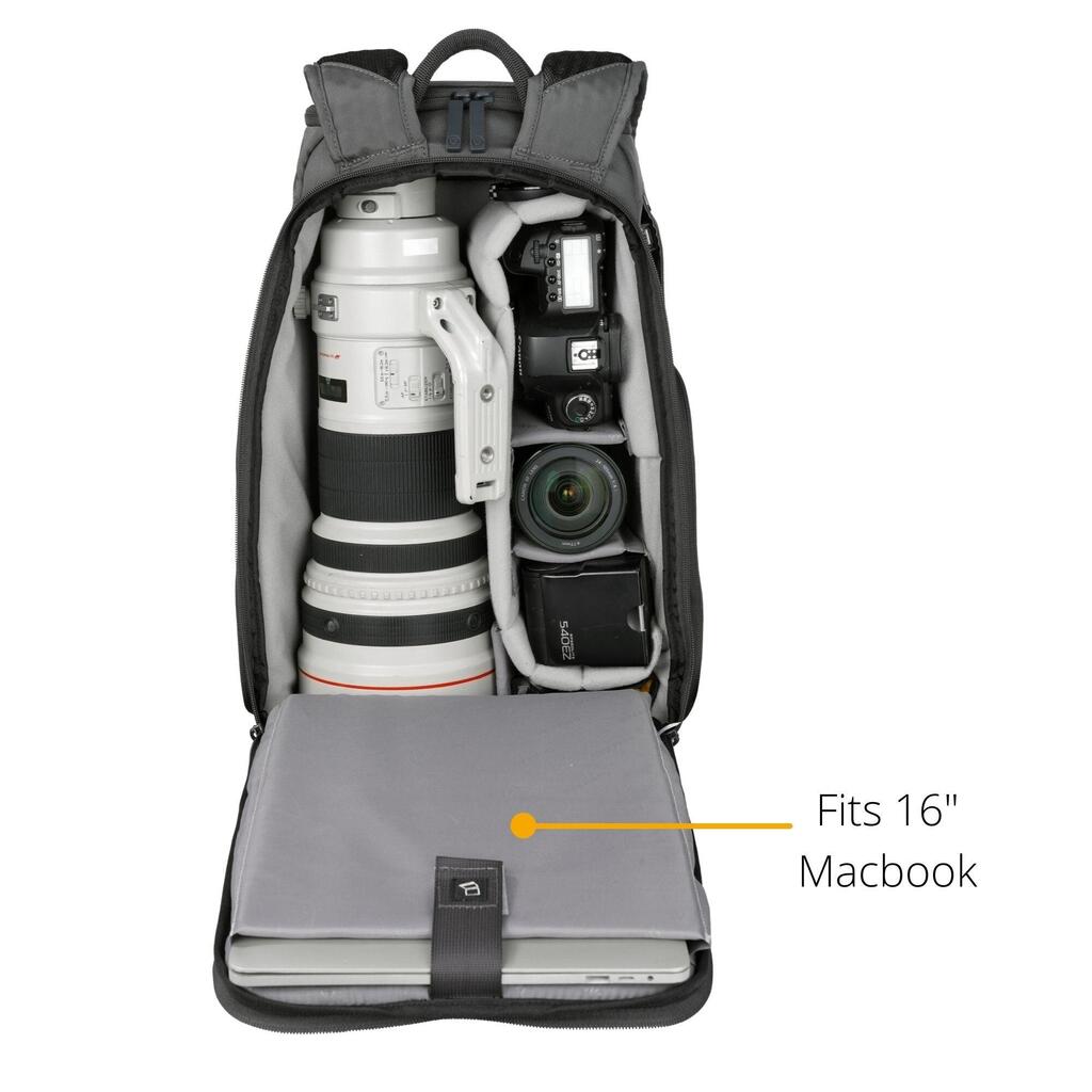 VEO ADAPTOR R48 GY Camera Backpack with USB Port - Grey
