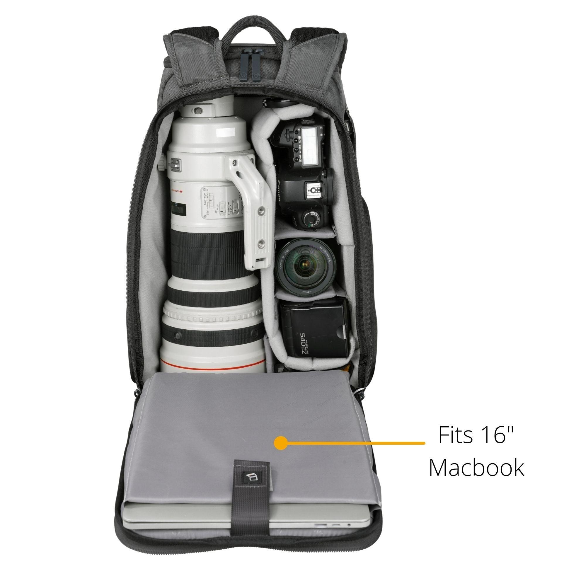 VEO ADAPTOR R48 GY Camera Backpack with USB Port - Grey 1/5