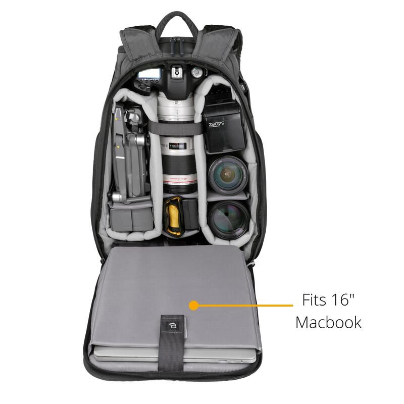 Mochila fotográfica apertura trasera Vanguard Veo Adaptor R48 GY