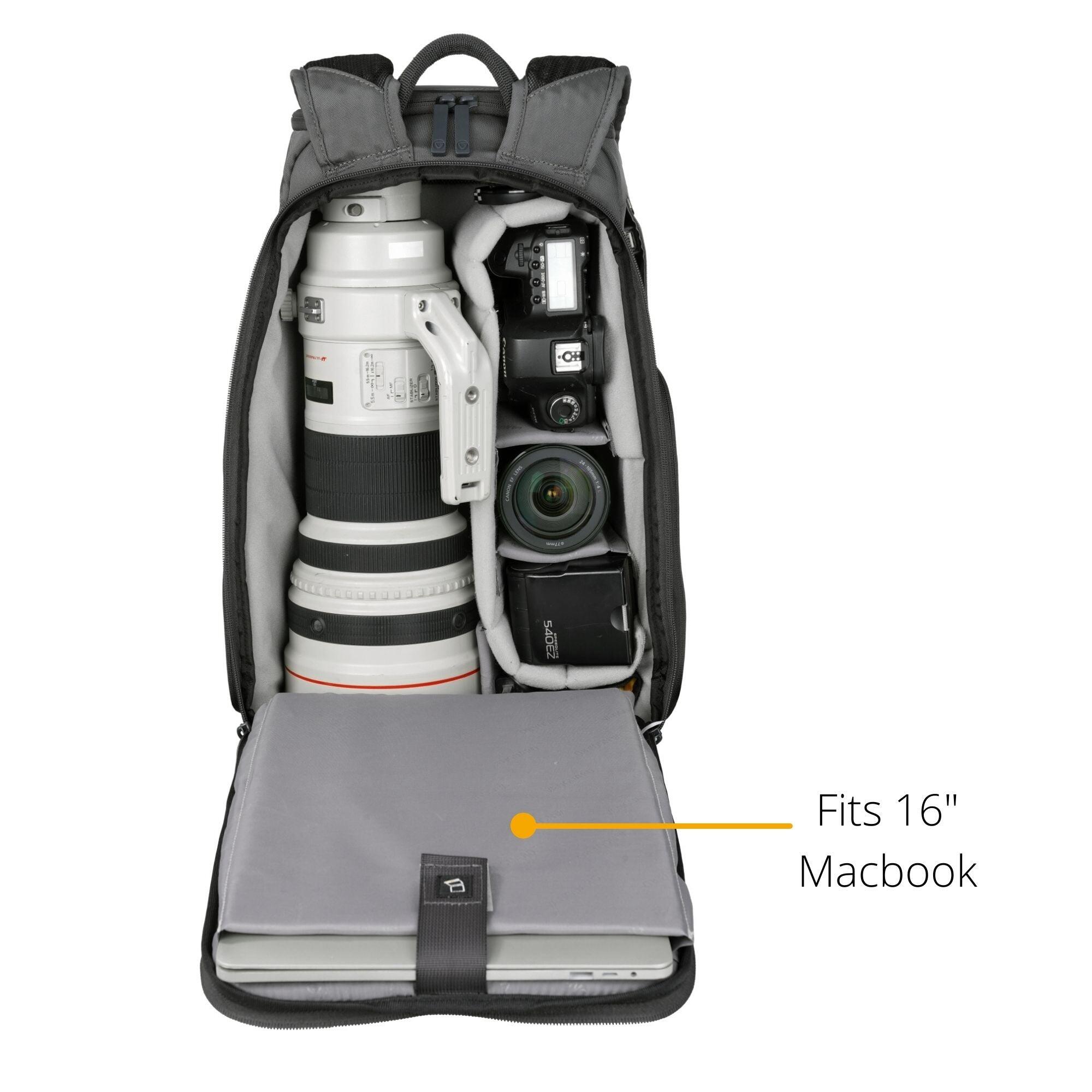 VEO ADAPTOR R48 BK Camera Backpack with USB Port - Black 3/5