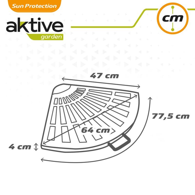 Base para guarda-sol em poliresina aktive garden triangular