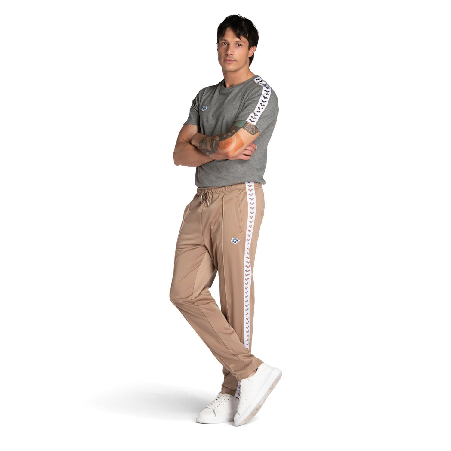 Arena - Pantalon De Running Et Gym Homme - Relax Iv Team - Pantalons - Beige|blanc - 52 2xl - Decathlon