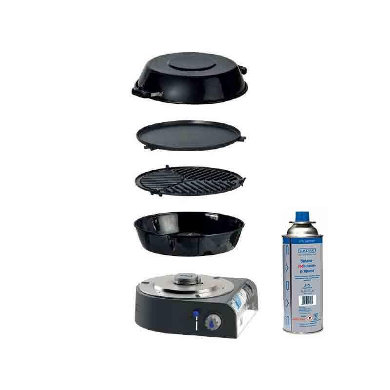 Antares - Pack Cadac Barbecue Gaz Spécial Camping + Cartouche De Gaz 220g - Barbecue - Noir - Taille Unique - Decathlon