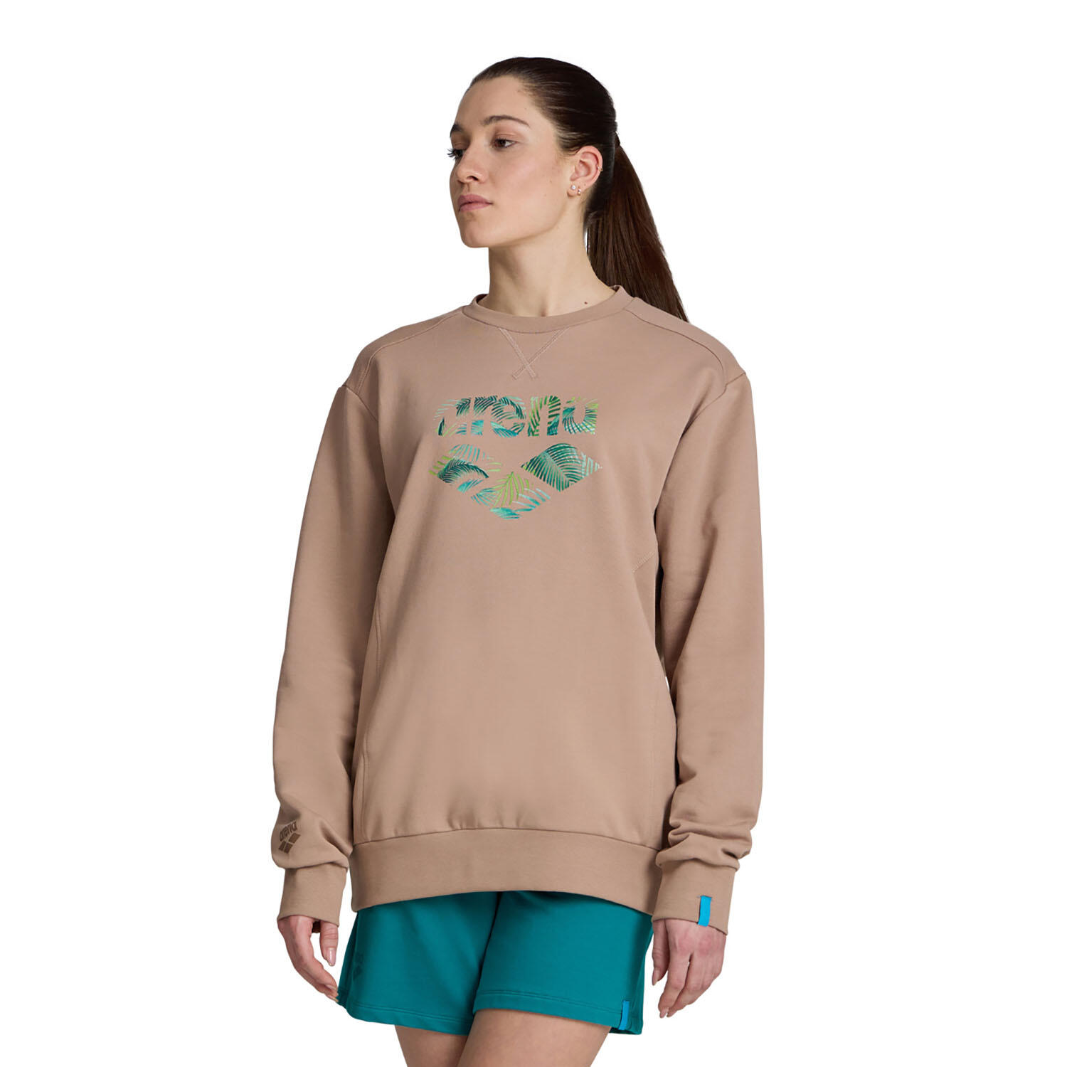 Bluza sportowa z polarem unisex Arena Crew Sweat Logo 3/7