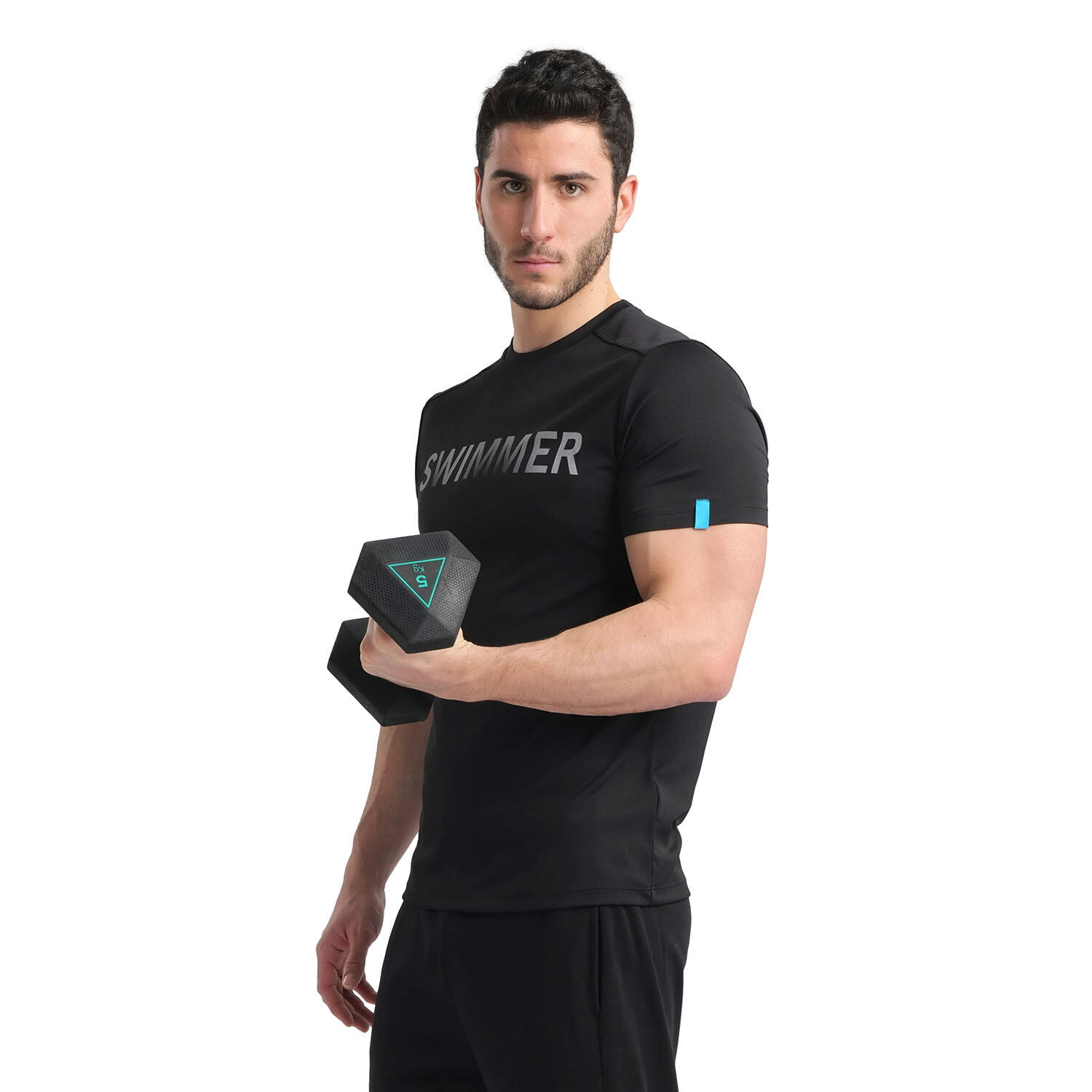 Arena - T-shirt De Running Et Gym Unisexe Adulte - Logo - T-shirt Manches Courtes - Noir - S - Decathlon