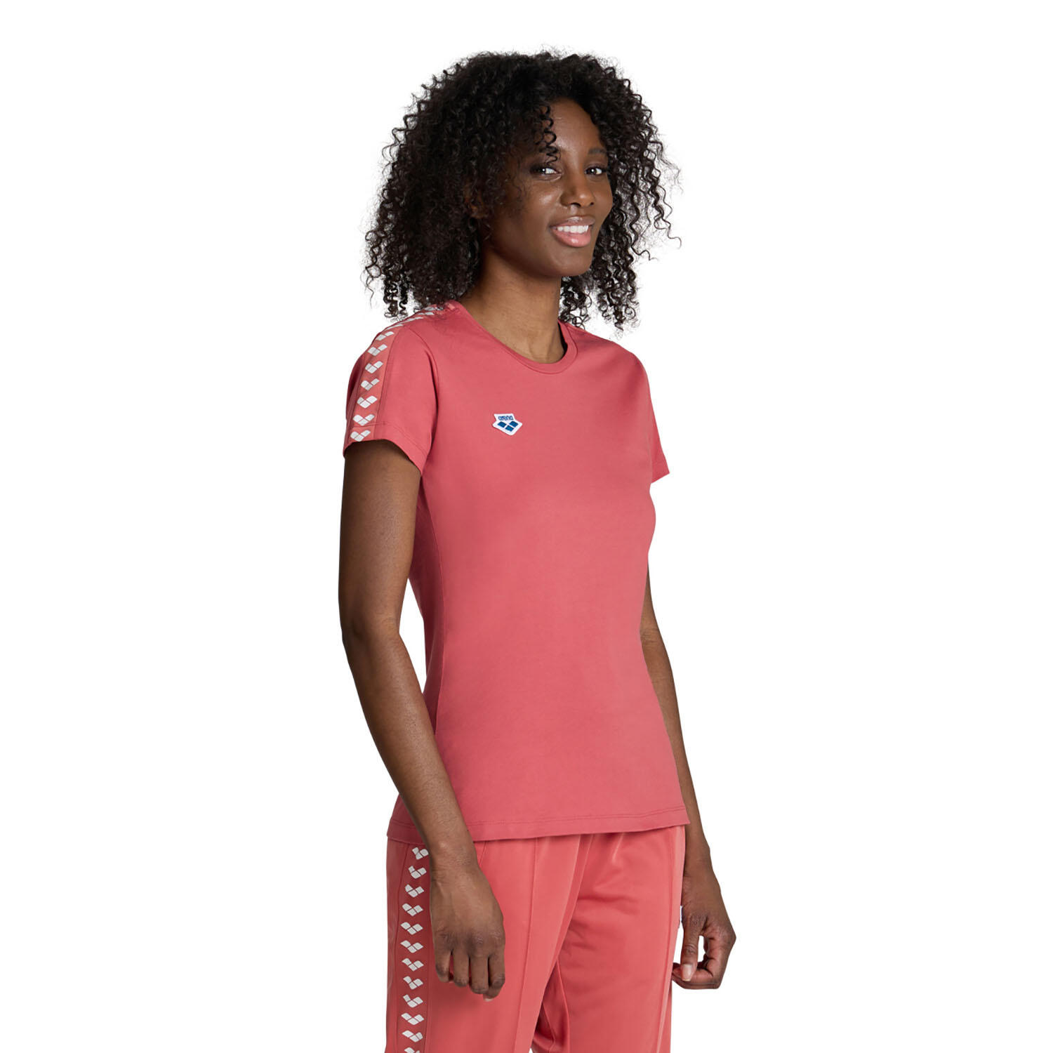 Arena - T-shirt De Running Et Gym Femme - Team - T-shirt Manches Courtes - Rouge - 40 M - Decathlon