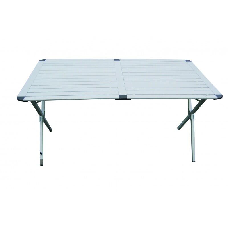 ANTARION Table Clayette MARRAKECH 140 cm Aluminium Camping