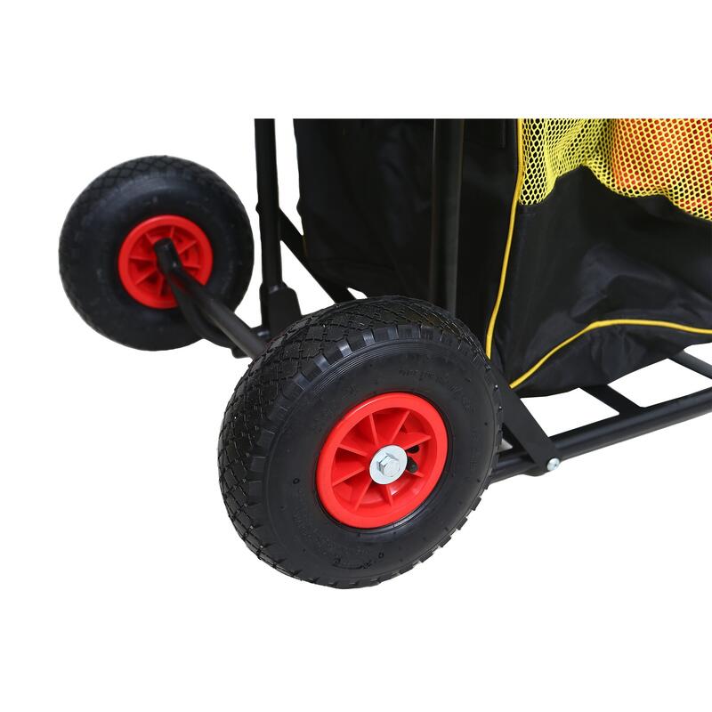 Chariot d’équipements multisport (rouge) - Idéal pour ranger votre matériel