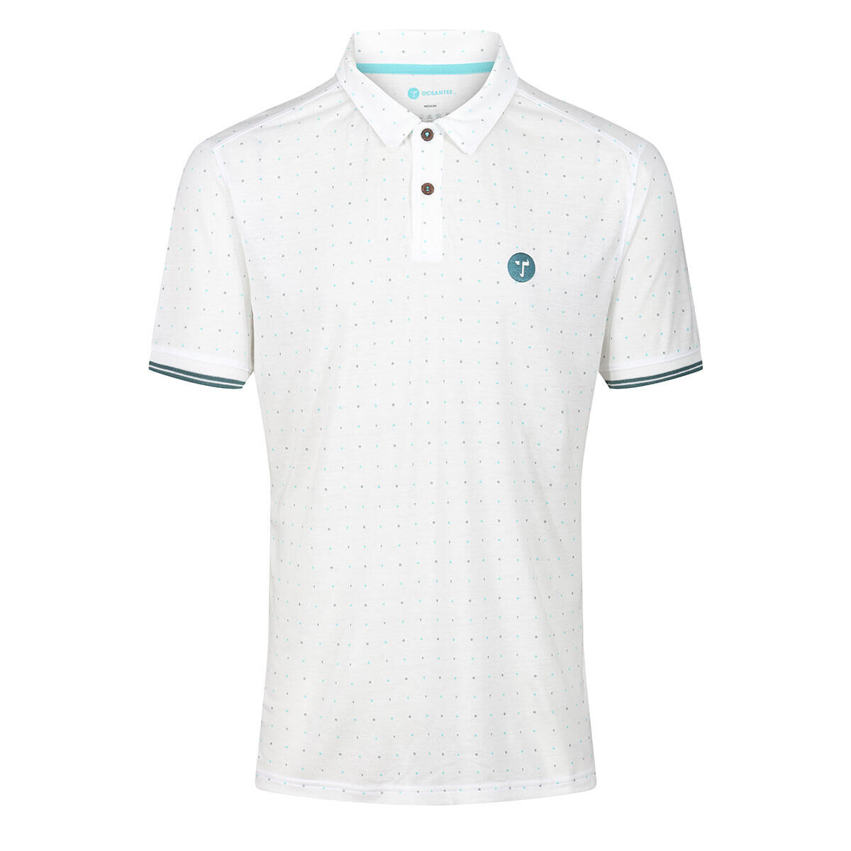 STROMBERG Stromberg OCEANTEE Repeat Print Polo Shirt