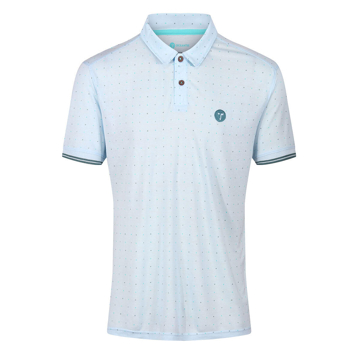 STROMBERG Stromberg OCEANTEE Repeat Print Polo Shirt