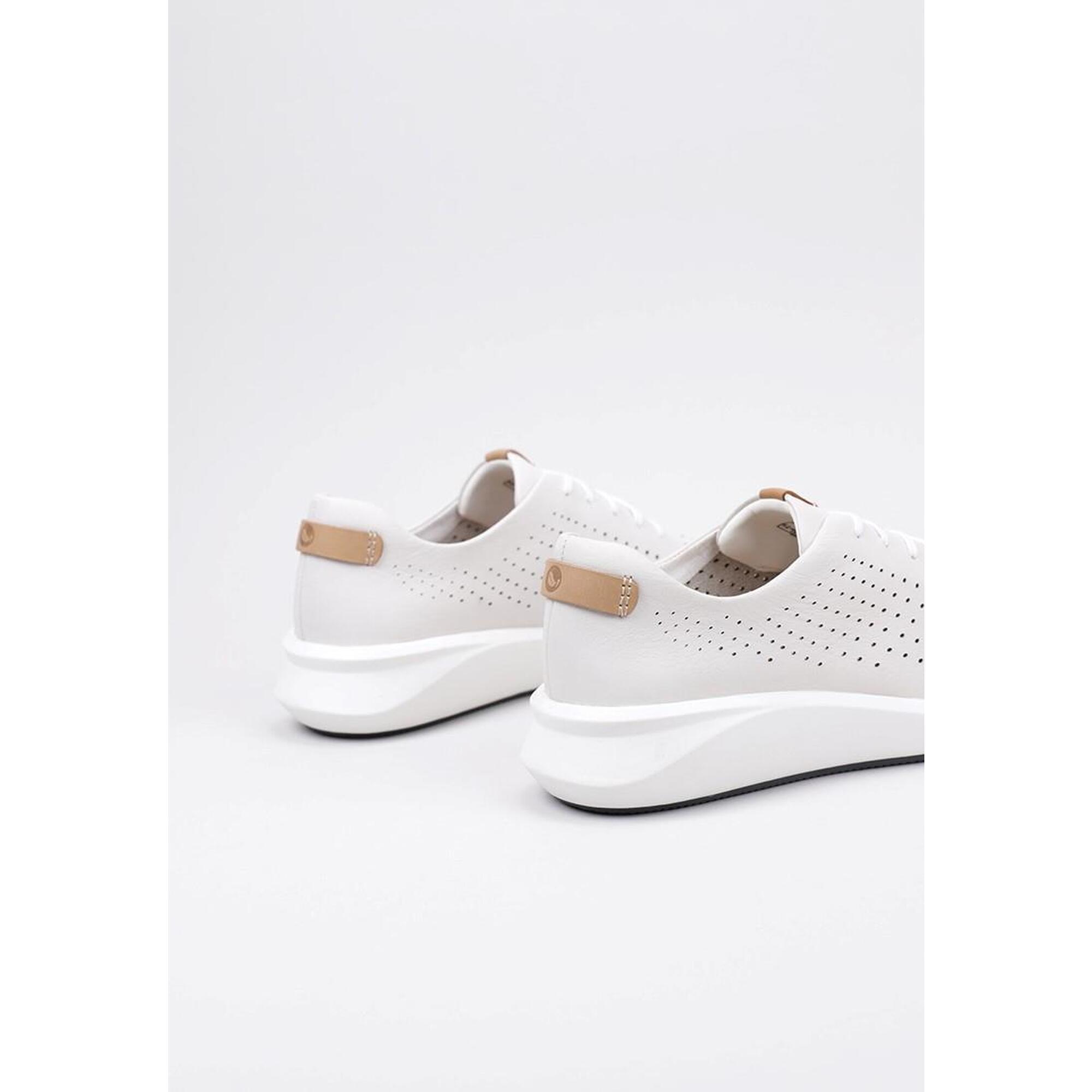 Zapatillas Deportivas Mujer Clarks Un Rio Tie Blanco