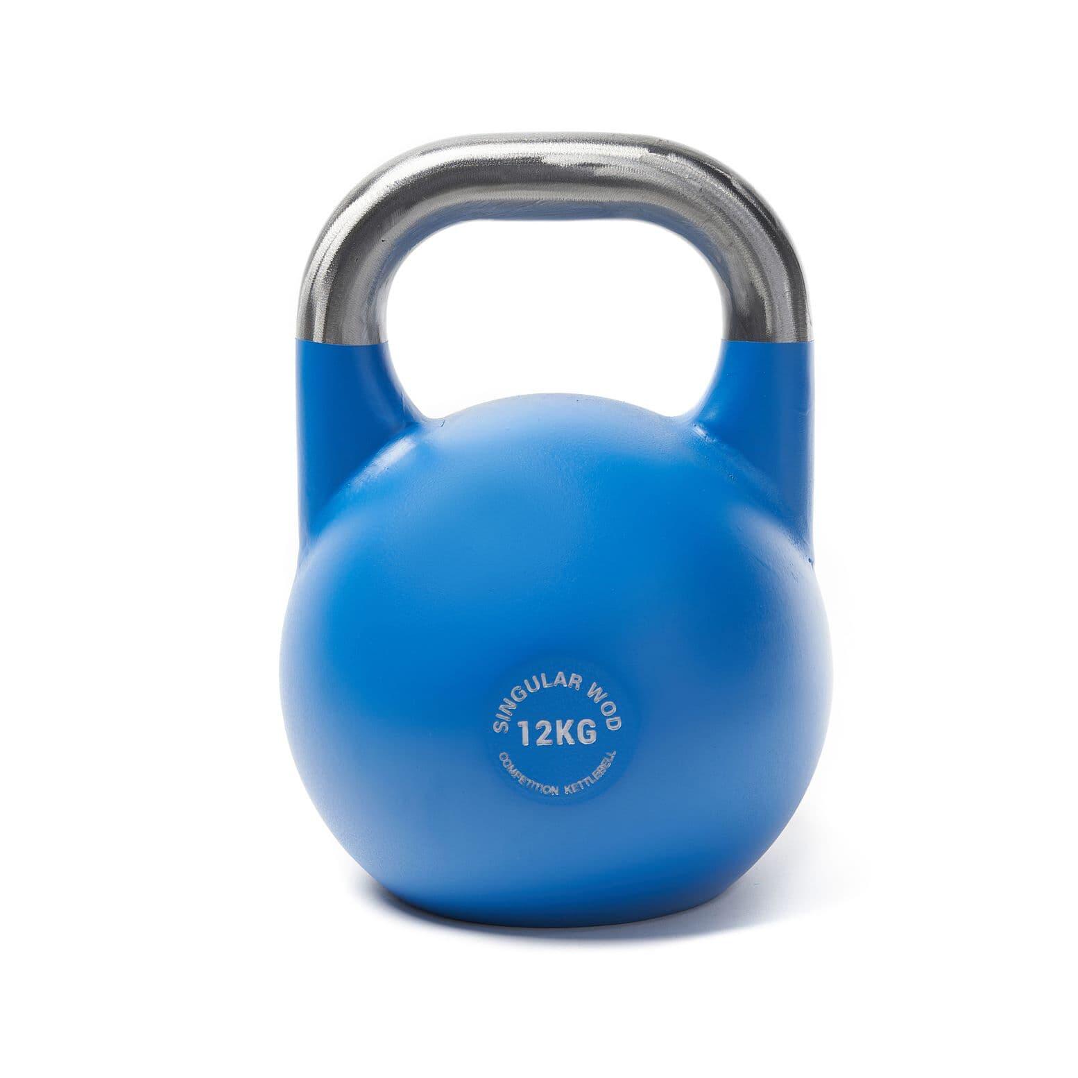 SINGULAR WOD KETTLEBELL COMPETICION PESA RUSA 12 KG AZUL MATE CROSS TRAINING