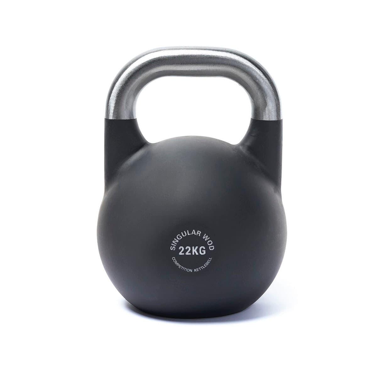 SINGULAR WOD KETTLEBELL COMPETICION PESA RUSA 22 KG NEGRA MATE CROSS TRAINING