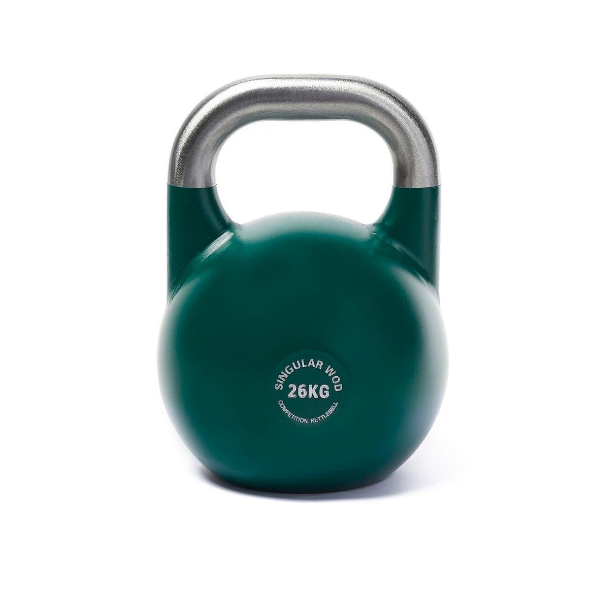 SINGULAR WOD KETTLEBELL COMPETICION PESA RUSA 26 KG VERDE CLARO MATE CROSS TRAINING