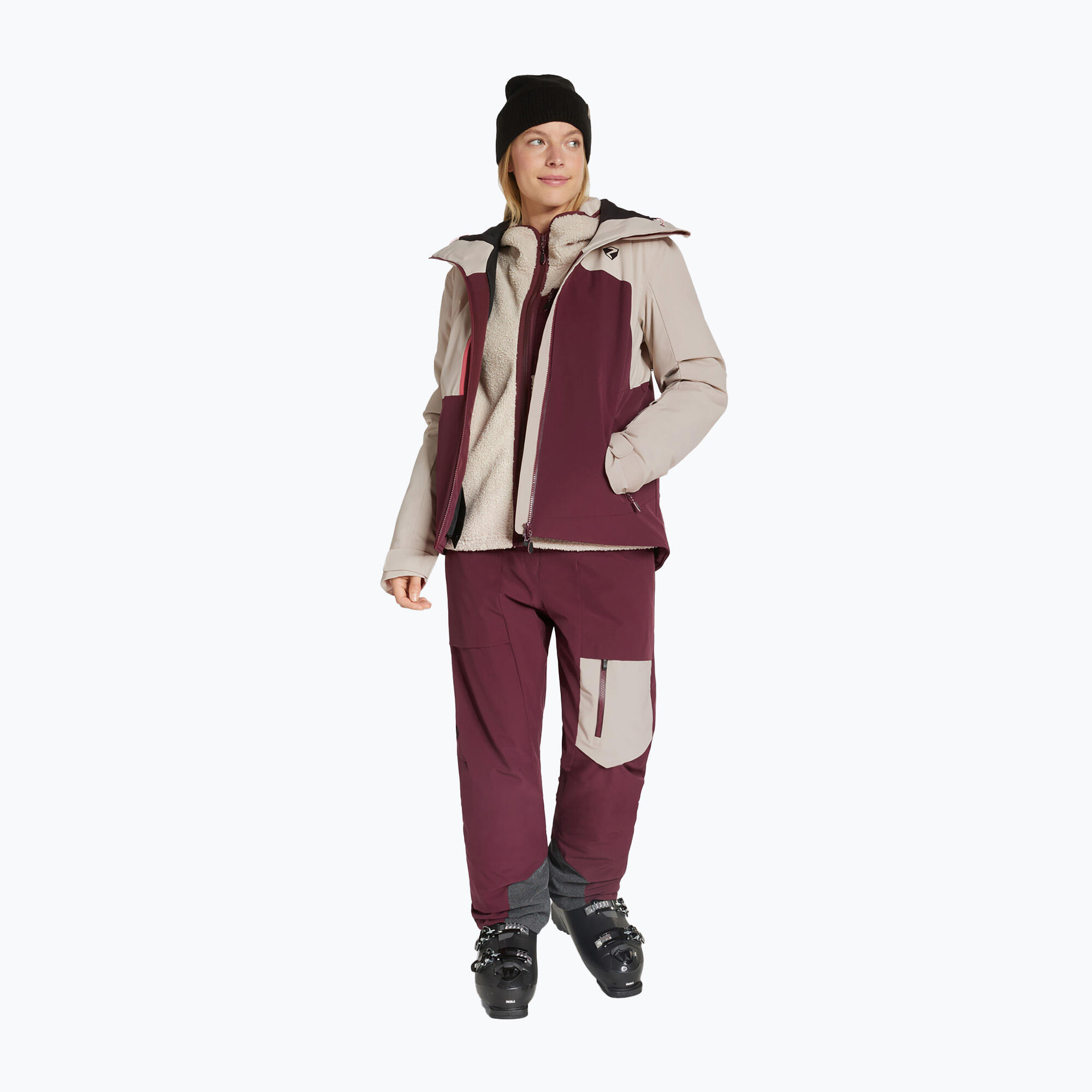 Ziener Damen Freeridejacke TAYARA velvet red 3/5