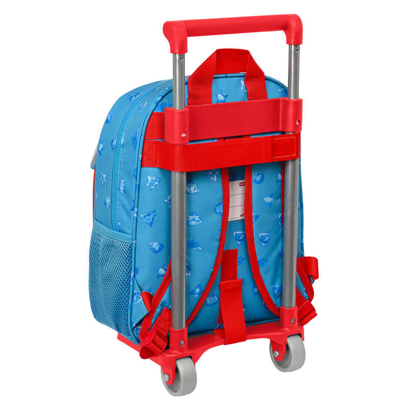 Cartable à roulettes Rescue force Bleu