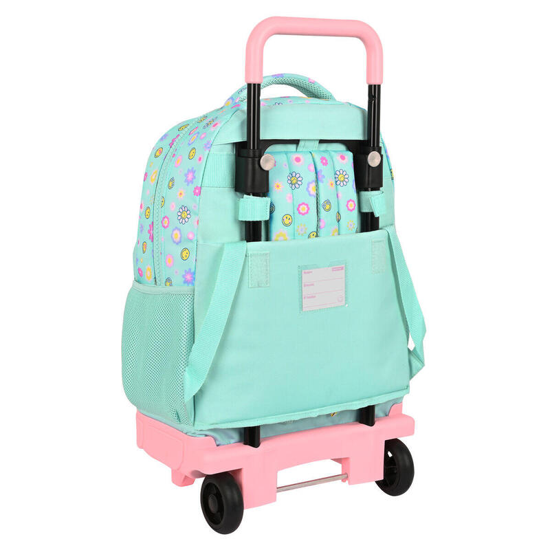 Cartable à roulettes Summer fun Turquoise